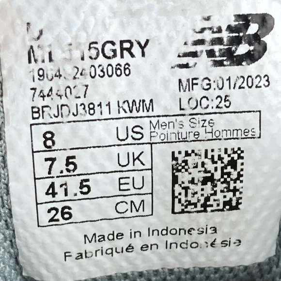 New Balance 515 Classics Grey Suede Mesh Sneakers ML515GRY Men's Size 8D. - Picture 14 of 14